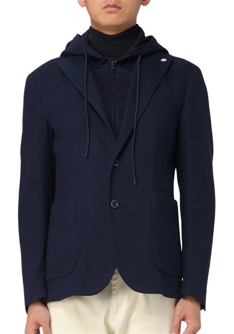 Jersey piqué hooded jacket MANUEL RITZ | suits Jacket | 3732G2798M 24369789